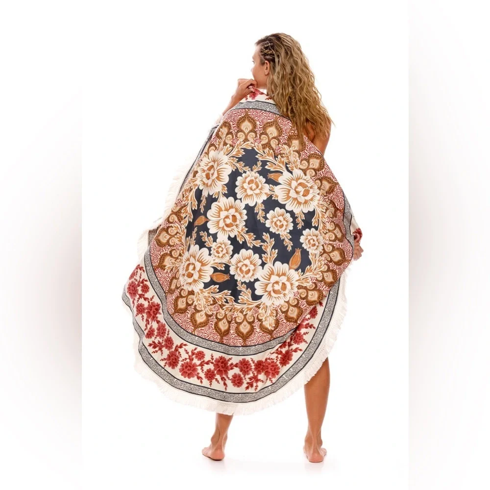 Sustainable Fera Drop CINDER REVERSIBLE TOWEL